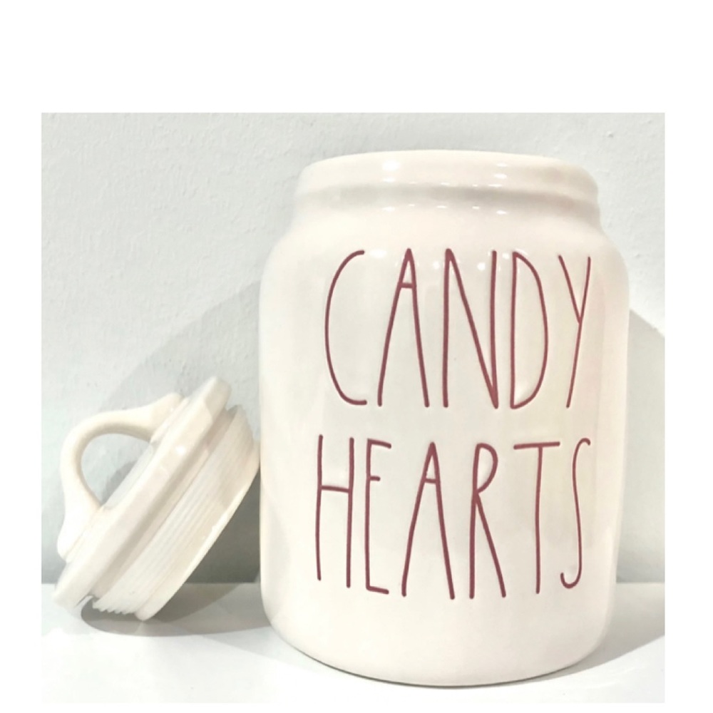 NEW Rae Dunn Candy Hearts Baby Canister